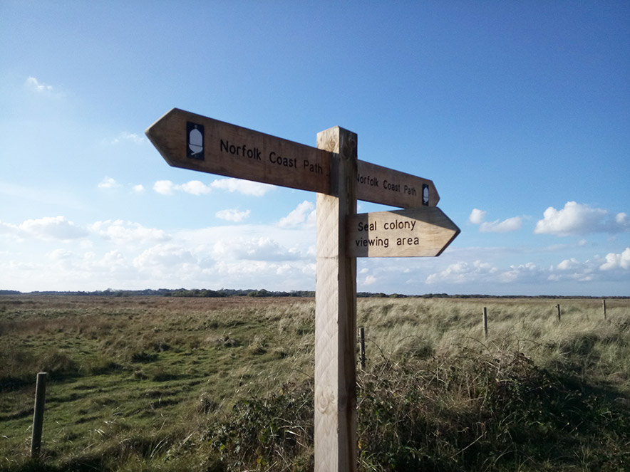 coast path Horsey Cromer Pier