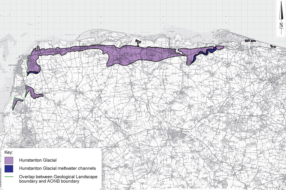 Hunstanton glacial map