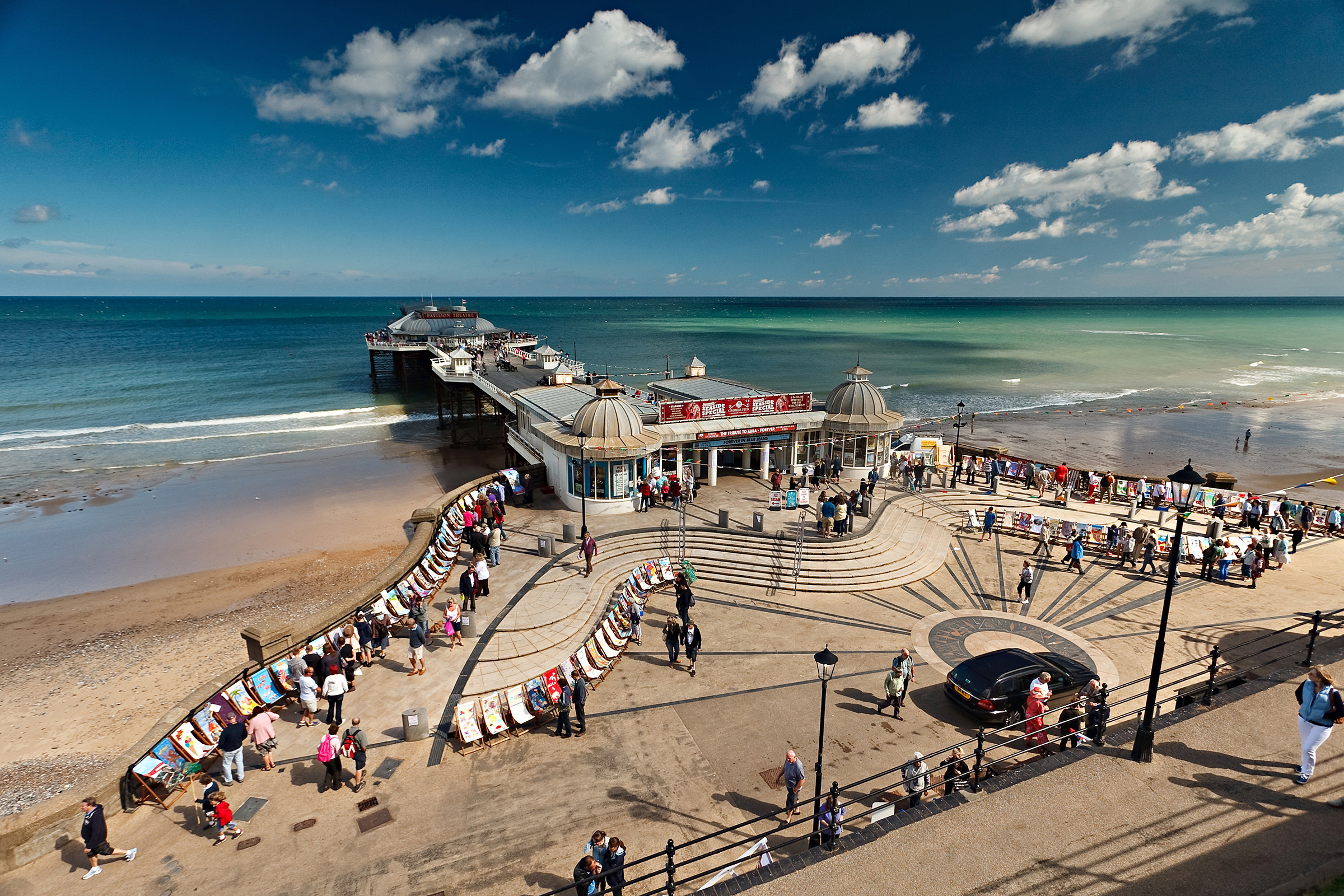 Looking down onto Cromer Pier